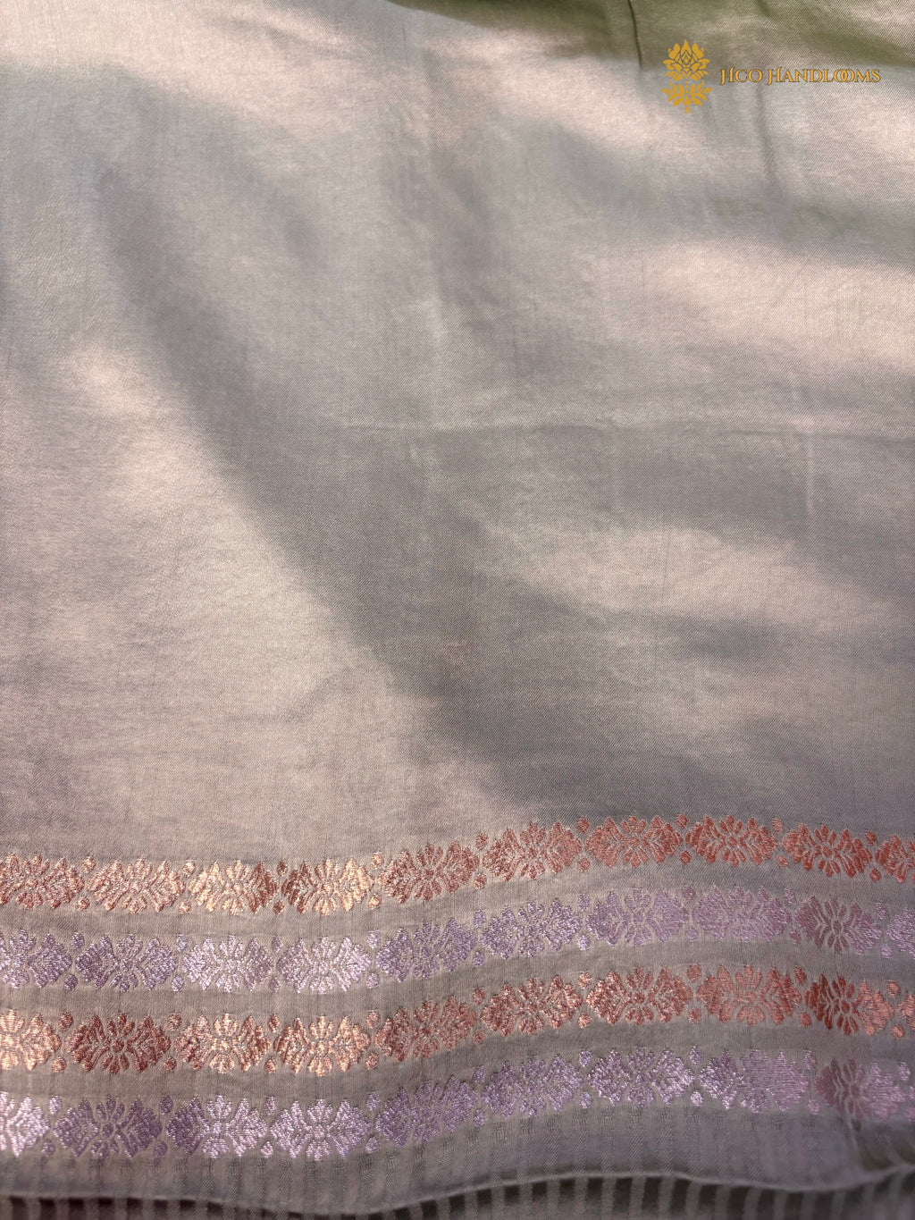Premium Mashru Crepe Satin Silk Banarasi Saree - All Over Paisley Motifs