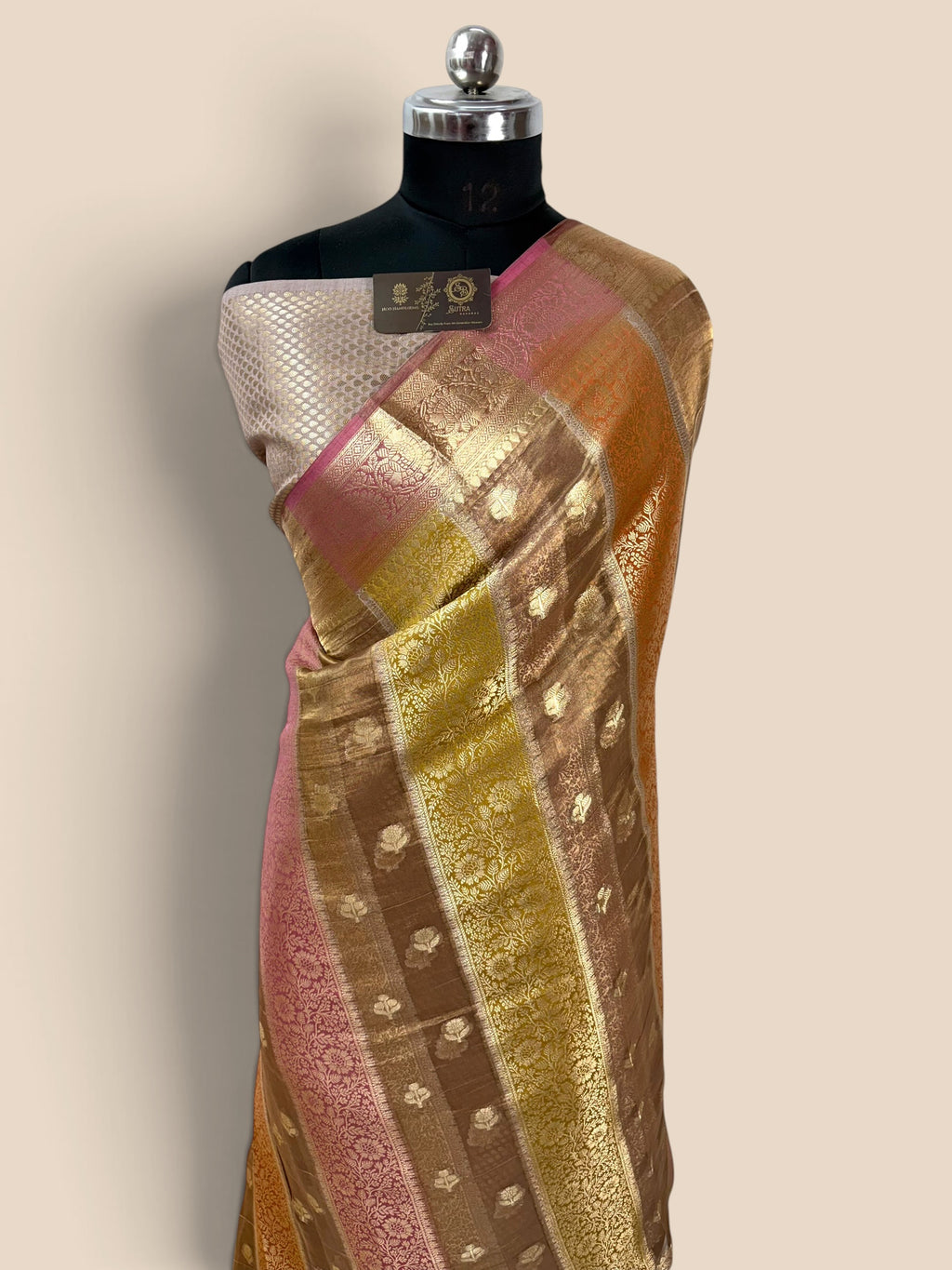 Pure Tissue Silk Handloom Banarasi Saree - Dual Design