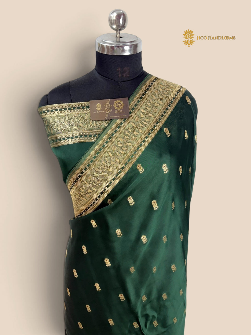 Premium Mashru Crepe Banarasi Saree - All Over Motifs