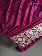 Premium Mashru Katan Silk Banarasi Saree - All Over Motifs