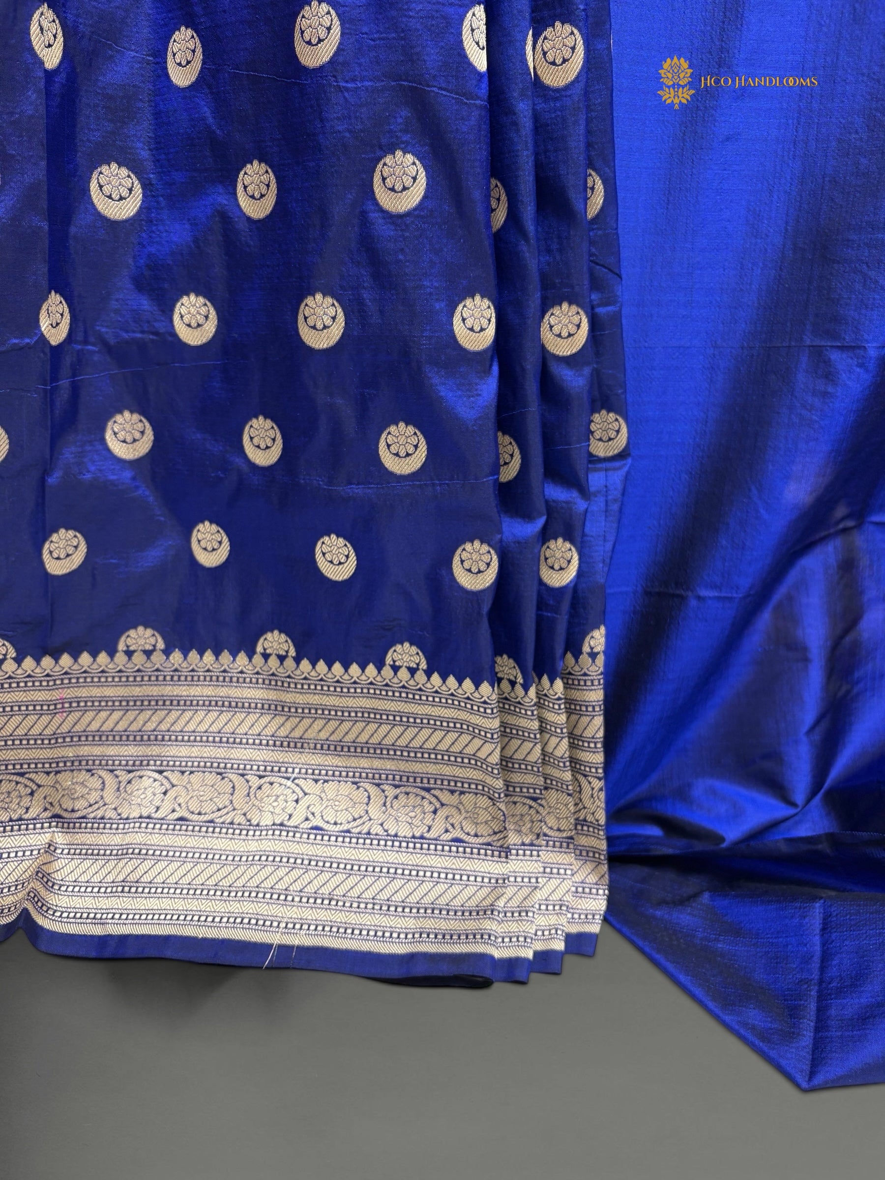 Regal Pure Katan Silk Handloom Banarasi Saree - All Over Motifs