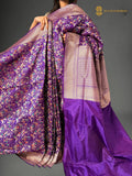 Pure Katan Silk Handloom Geometric Design Banarasi Saree