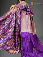 Pure Katan Silk Handloom Geometric Design Banarasi Saree