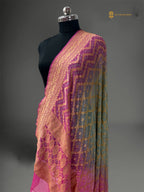 Pure Georgette Banarasi Bandhej Handloom Dupatta