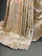 Pure Katan Silk Handloom Banarasi Saree - All Over Meenakari Jangla