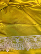 Premium Mashru Katan Silk Banarasi Saree - All Over Jaal Pattern