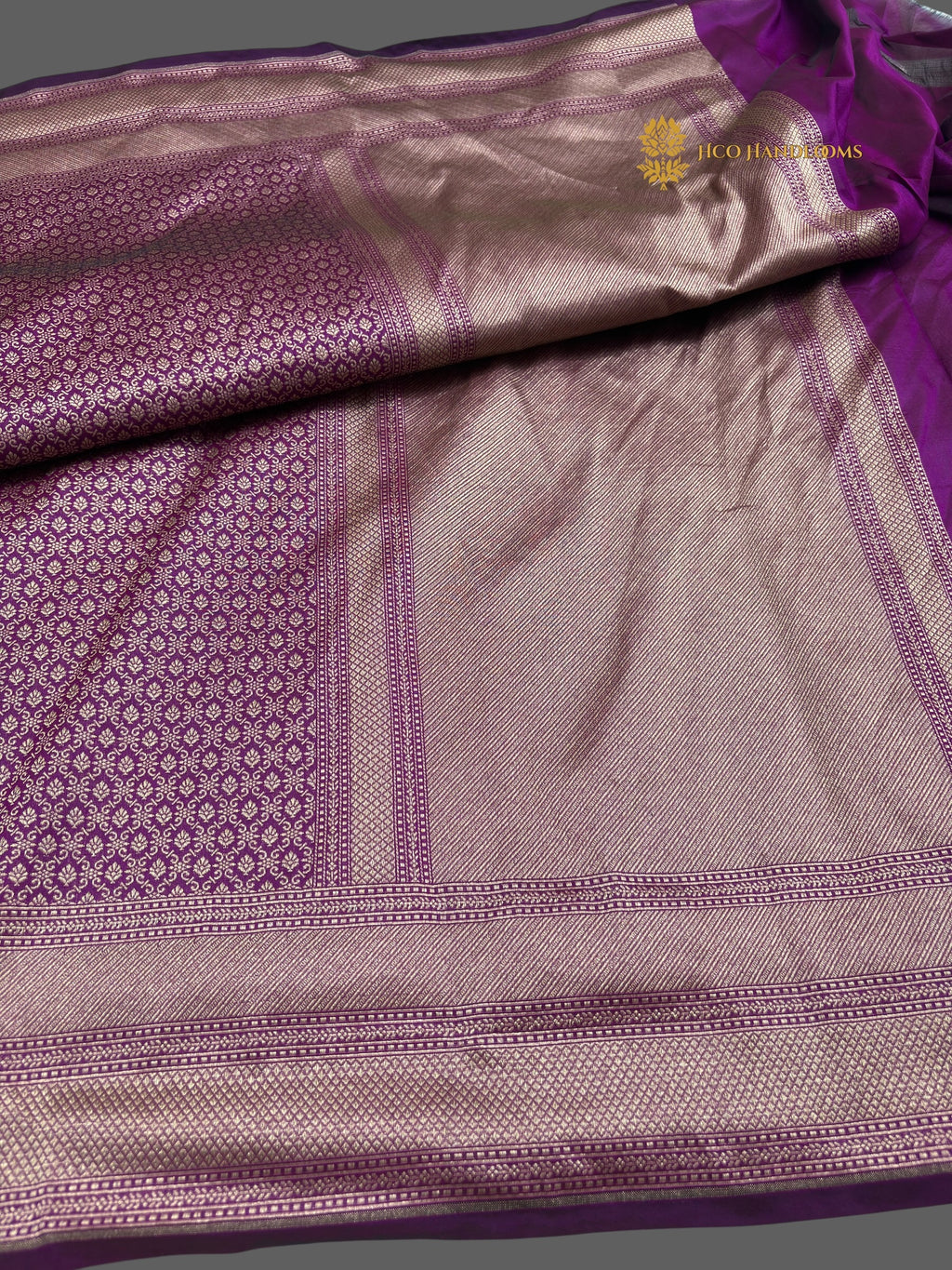 Purple Premium Soft Katan Silk Tanchui Brocade Banarasi Saree