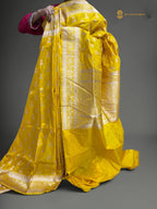 Regal Pure Katan Silk Handloom Banarasi Saree - All Over Motifs