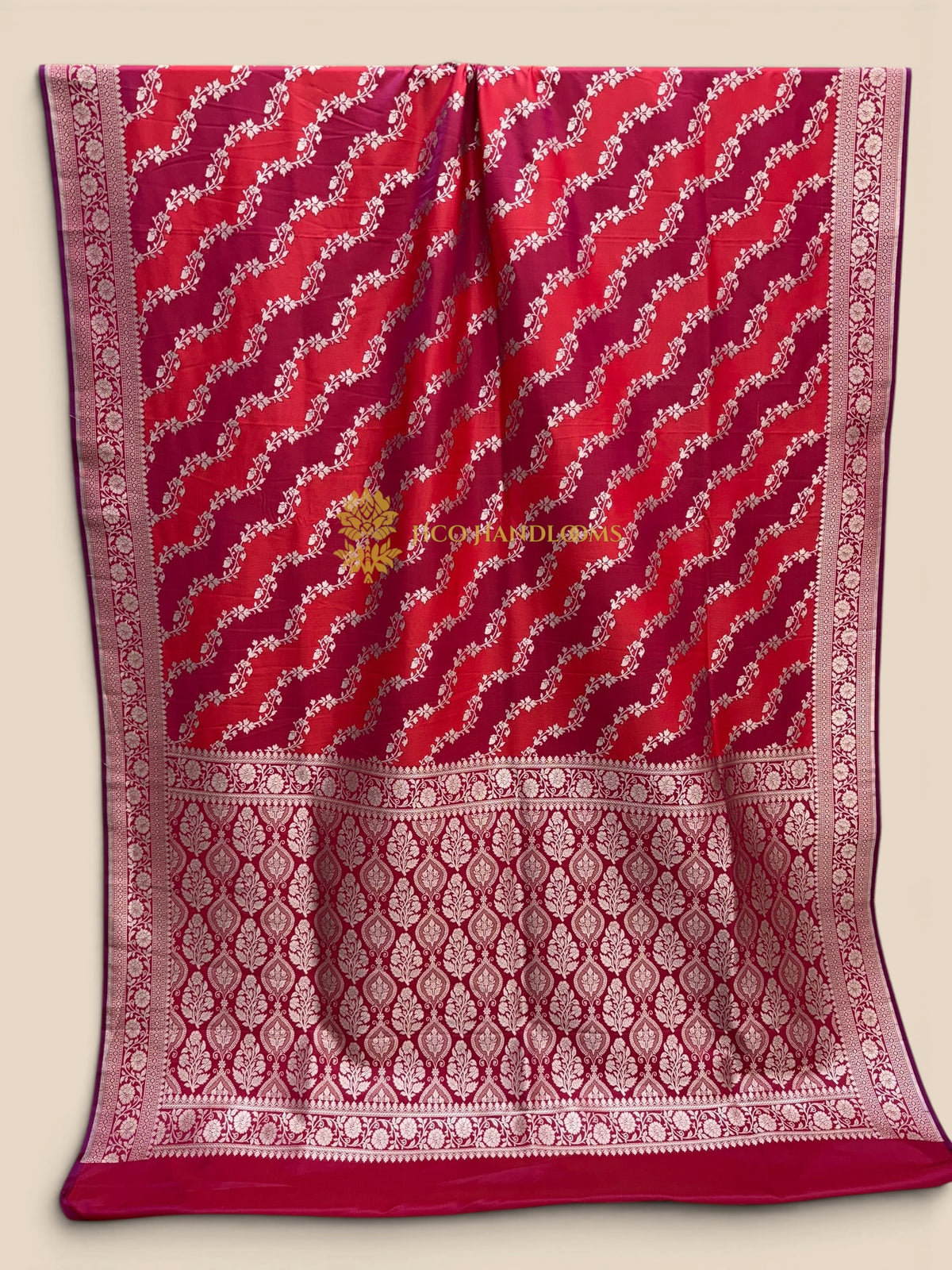 Premium Mashru Katan Silk Banarasi Saree - Rangkat Lahariya