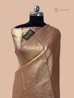 Pure Tissue Silk Tanchui Brocade Handloom Banarasi Saree