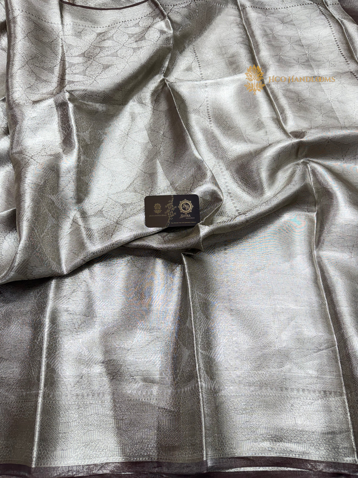 Pure Tissue Silk Handloom Banarasi Saree - All Over Tanchui Brocade