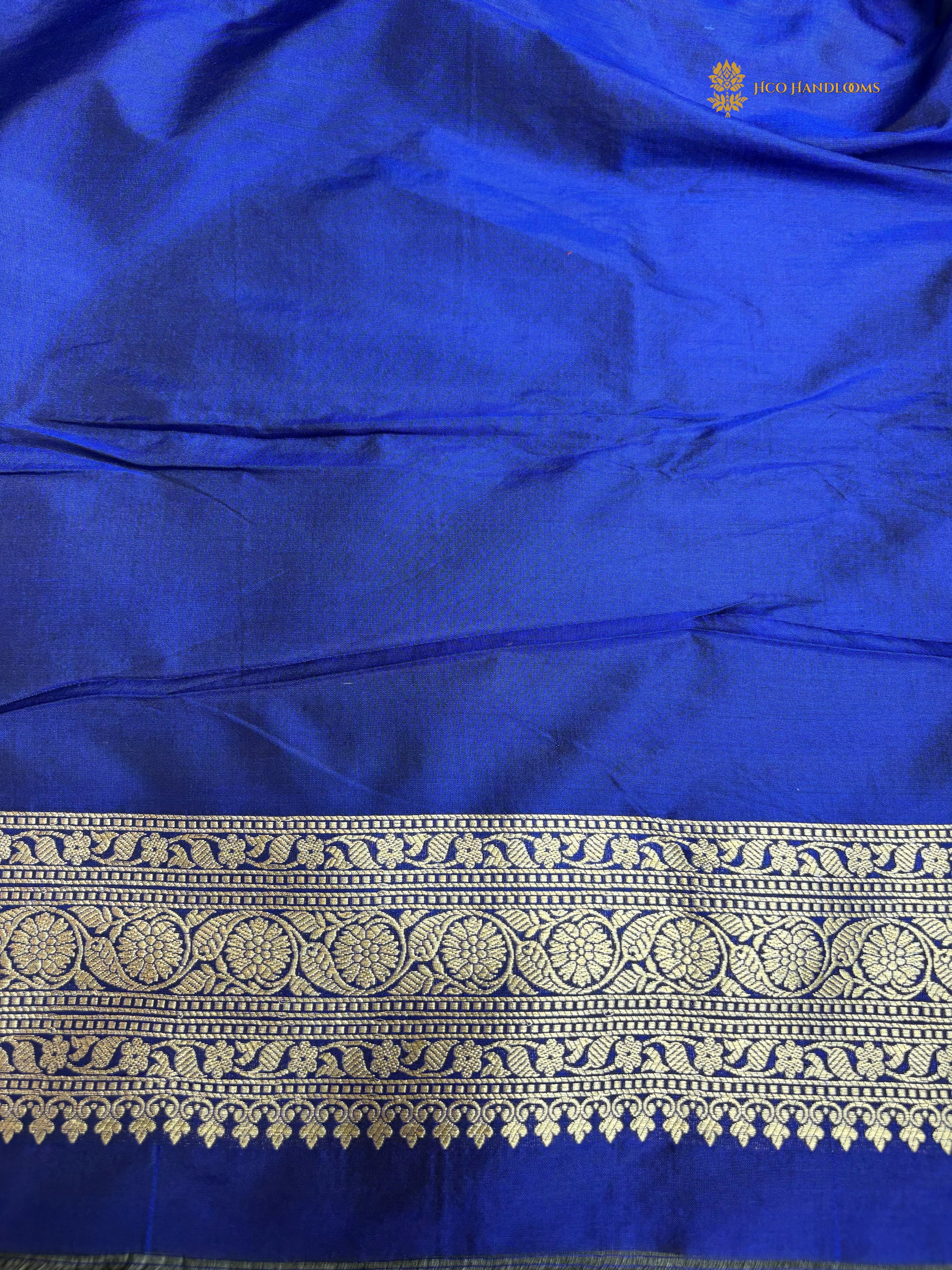 Regal Pure Katan Silk Handloom Banarasi Saree - All Over Motifs