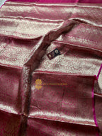 Pure Tissue Silk Tanchui Brocade Handloom Banarasi Saree