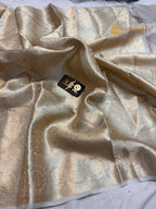 Pure Tissue Silk Handloom Banarasi Saree - All Over Tanchui Brocade