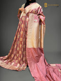 Pure Katan Silk Handloom Banarasi Saree - All Over Meenakari Jangla