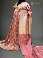 Pure Katan Silk Handloom Banarasi Saree - All Over Meenakari Jangla