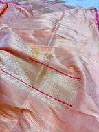 Pure Katan-Tissue Silk Handloom Banarasi Saree - All Over Brocade Work