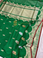 Pure Katan Silk Handloom Banarasi Saree - All Over Meenakari Kadhua Motifs