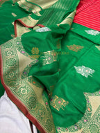 Pure Katan Silk Handloom Banarasi Saree - All Over Meenakari Kadhua Motifs
