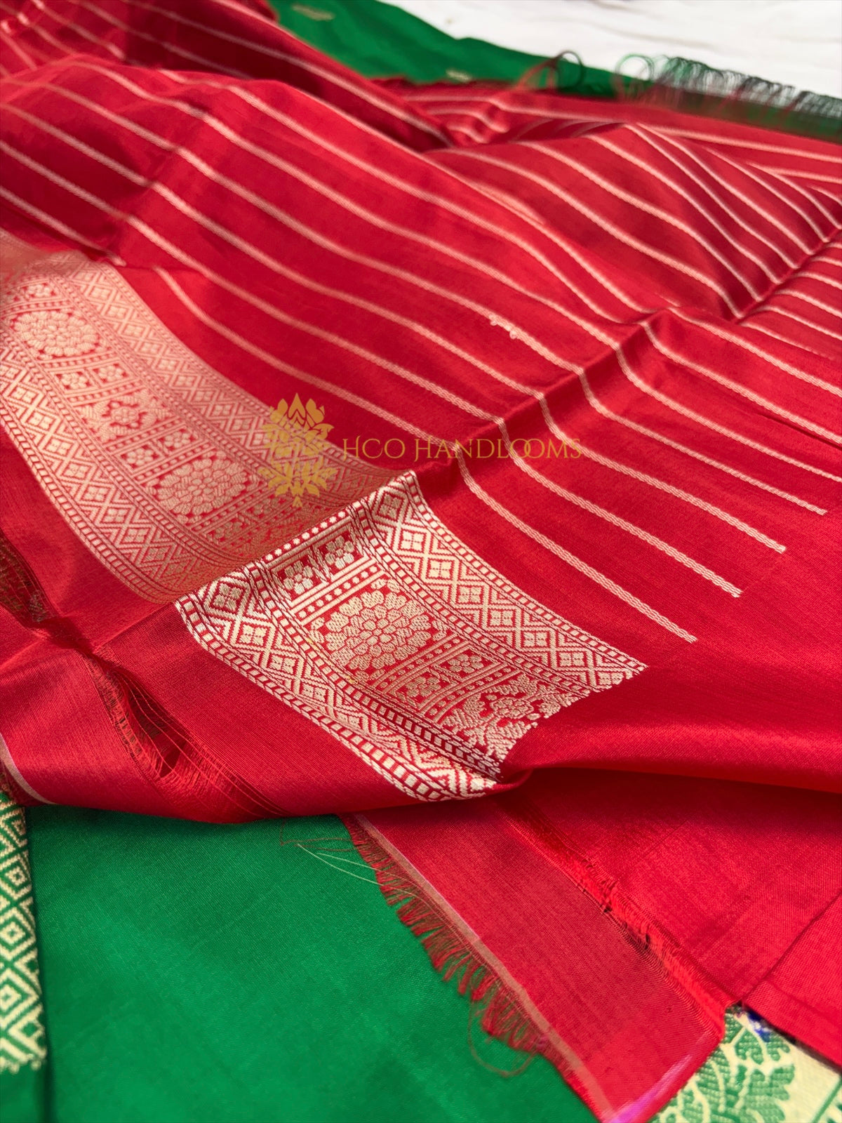 Pure Katan Silk Handloom Banarasi Saree - All Over Meenakari Kadhua Motifs