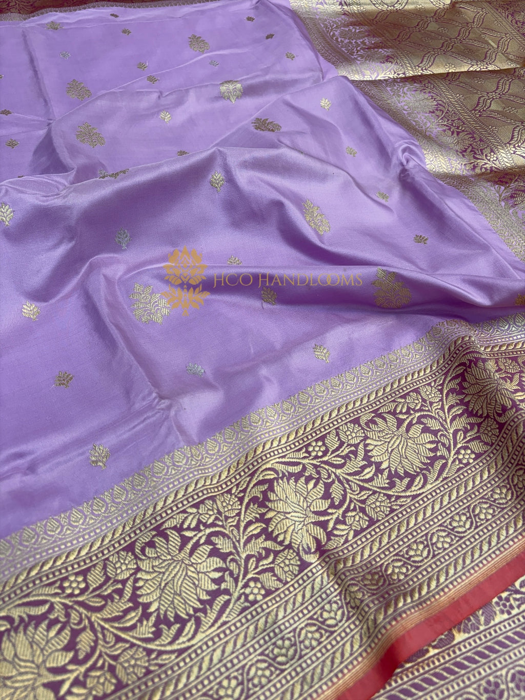Pure Katan Silk Handloom Banarasi Saree - All Over Kadhua Motifs