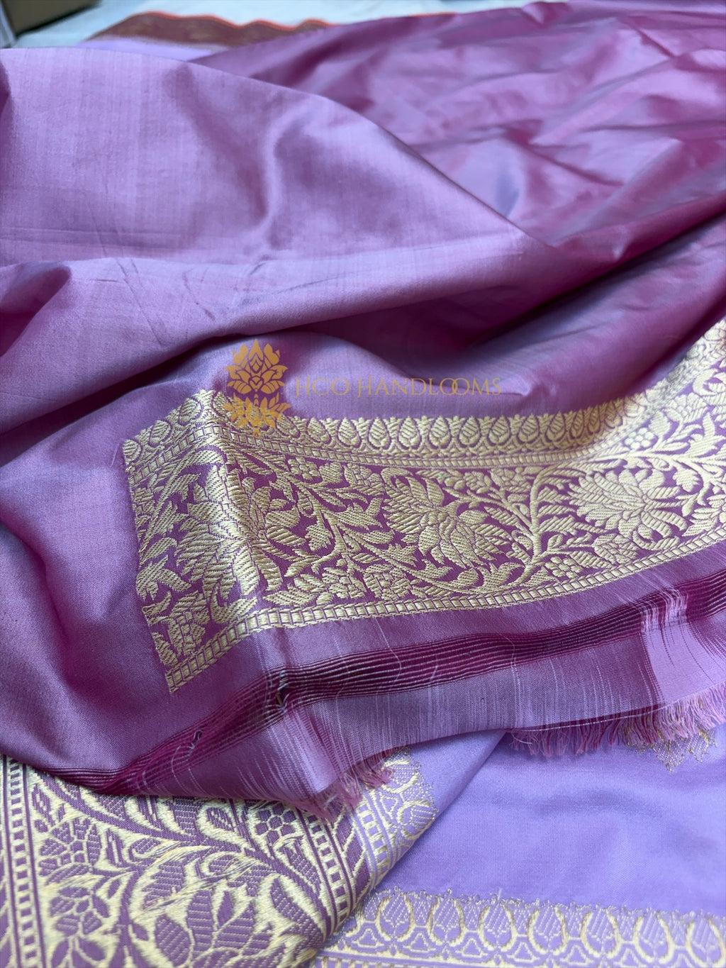 Pure Katan Silk Handloom Banarasi Saree - All Over Kadhua Motifs