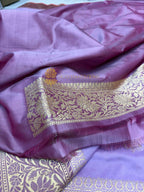 Pure Katan Silk Handloom Banarasi Saree - All Over Kadhua Motifs