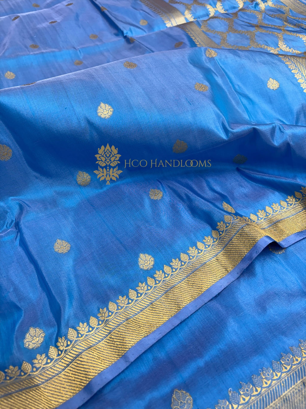 Pure Katan Silk Handloom Banarasi Saree - All Over Kadhua Motifs
