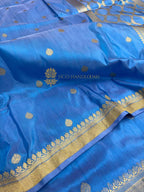Pure Katan Silk Handloom Banarasi Saree - All Over Kadhua Motifs