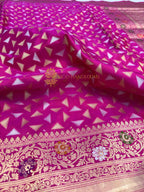 Pure Katan Silk Handloom Banarasi Saree - All Over Tanchui Work