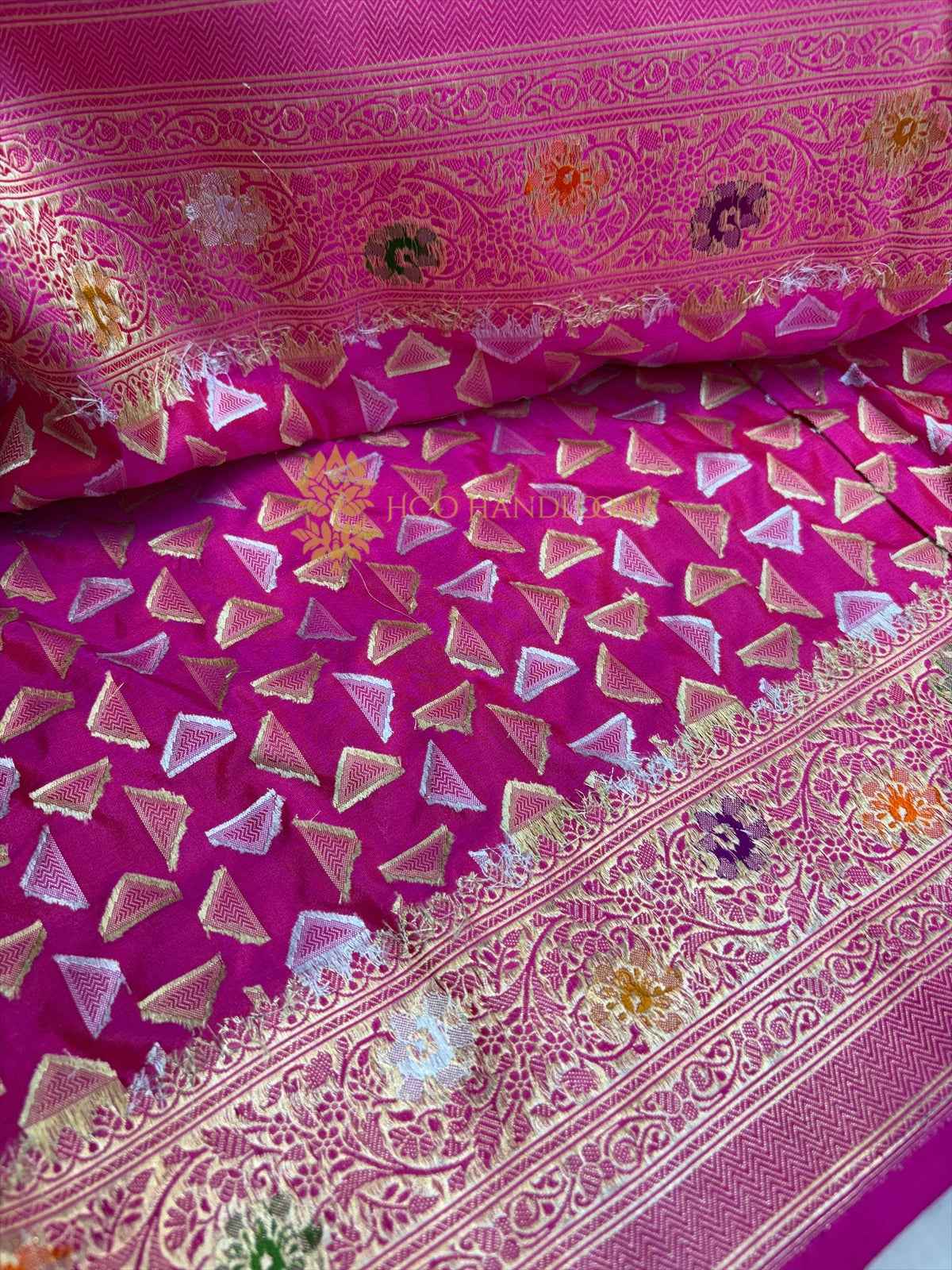 Pure Katan Silk Handloom Banarasi Saree - All Over Tanchui Work
