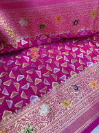 Pure Katan Silk Handloom Banarasi Saree - All Over Tanchui Work