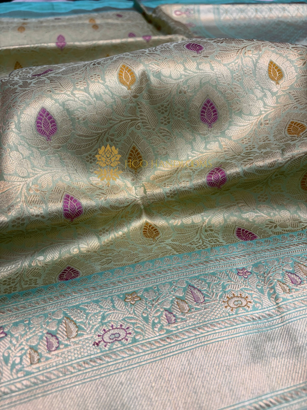 Pure Katan Silk Handloom Banarasi Saree - All Over Meenakari Brocade Work