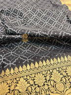 Pure Katan Silk Handloom Banarasi Saree - All Over Brocade Work