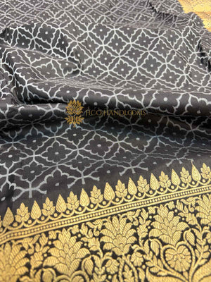 Pure Katan Silk Handloom Banarasi Saree - All Over Brocade Work
