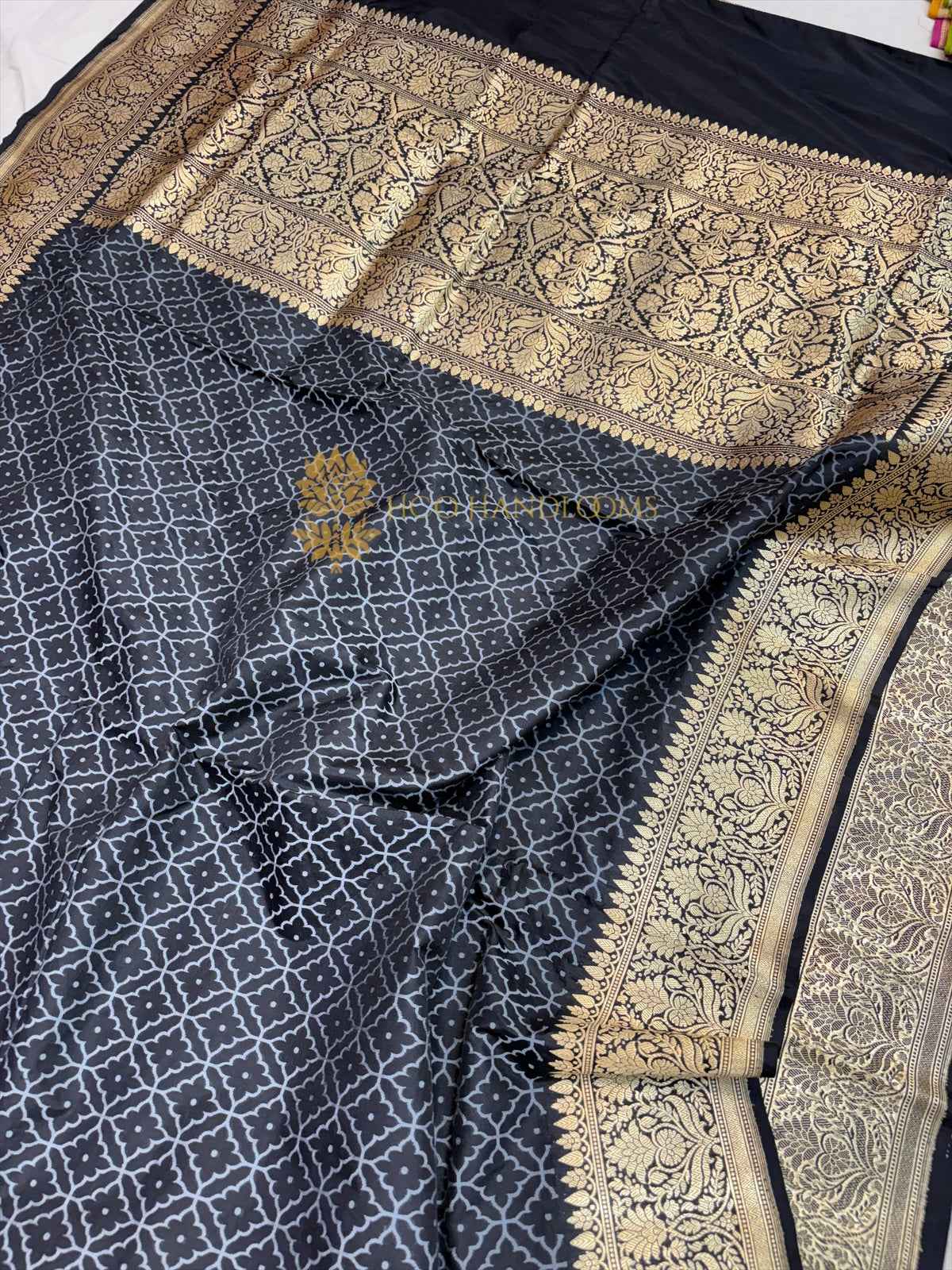 Pure Katan Silk Handloom Banarasi Saree - All Over Brocade Work