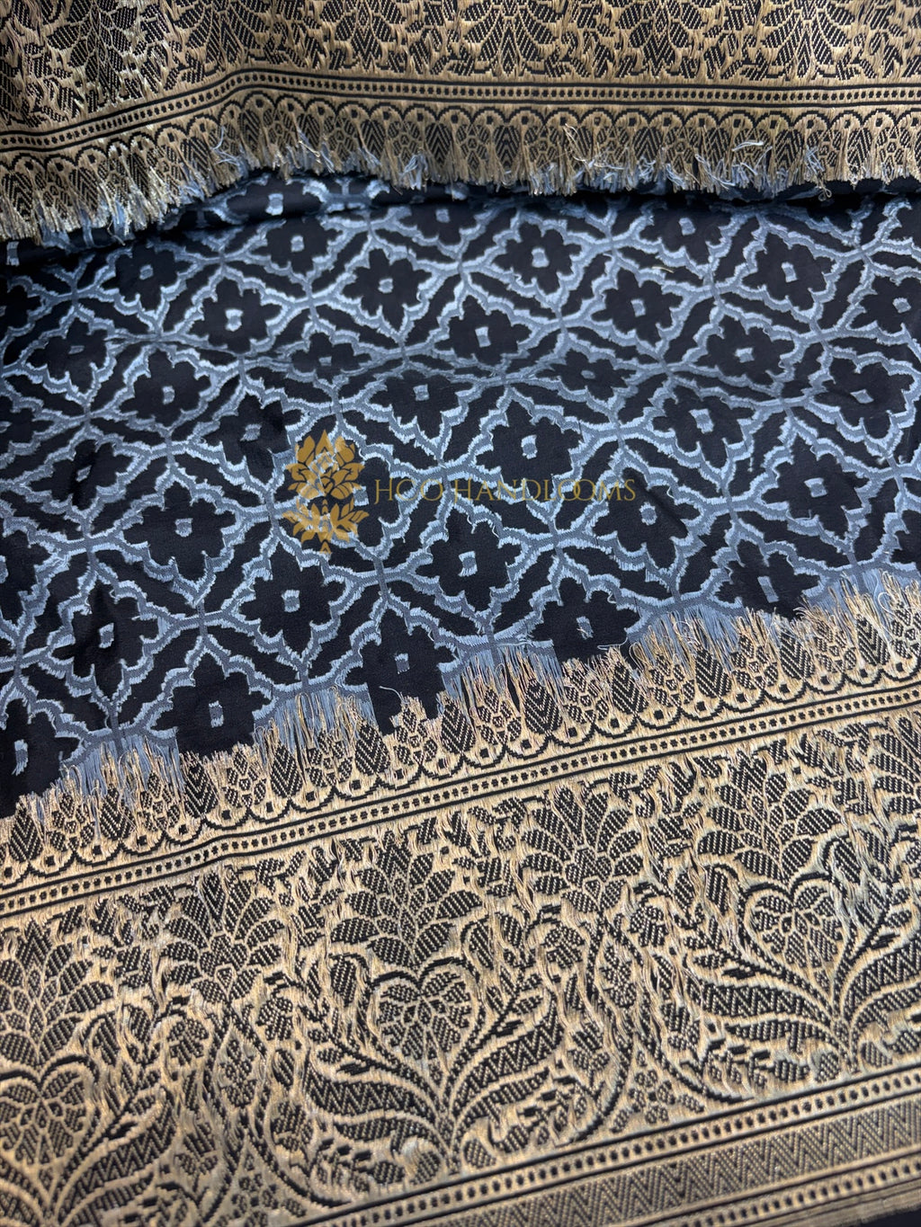Pure Katan Silk Handloom Banarasi Saree - All Over Brocade Work
