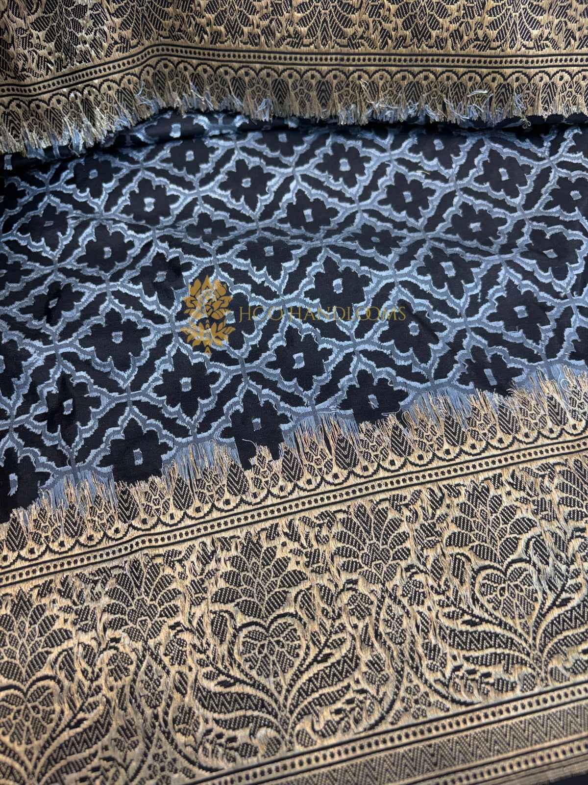 Pure Katan Silk Handloom Banarasi Saree - All Over Brocade Work