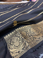 Pure Katan Silk Handloom Banarasi Saree - All Over Brocade Work