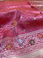 Pure Katan Silk Handloom Banarasi Saree - All Over Tanchui Work