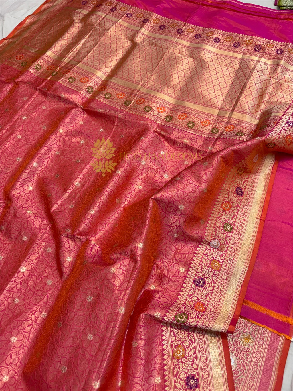 Pure Katan Silk Handloom Banarasi Saree - All Over Tanchui Work