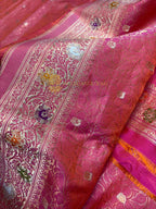 Pure Katan Silk Handloom Banarasi Saree - All Over Tanchui Work