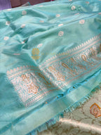 Pure Katan Silk Handloom Banarasi Saree - All Over Meenakari Brocade Work