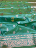 Pure Katan Silk Handloom Banarasi Saree - All Over Meenakari Dual Kadhua Motifs
