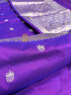 Pure Katan Silk Handloom Banarasi Saree - All Over Kadhua Motifs