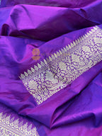 Pure Katan Silk Handloom Banarasi Saree - All Over Kadhua Motifs