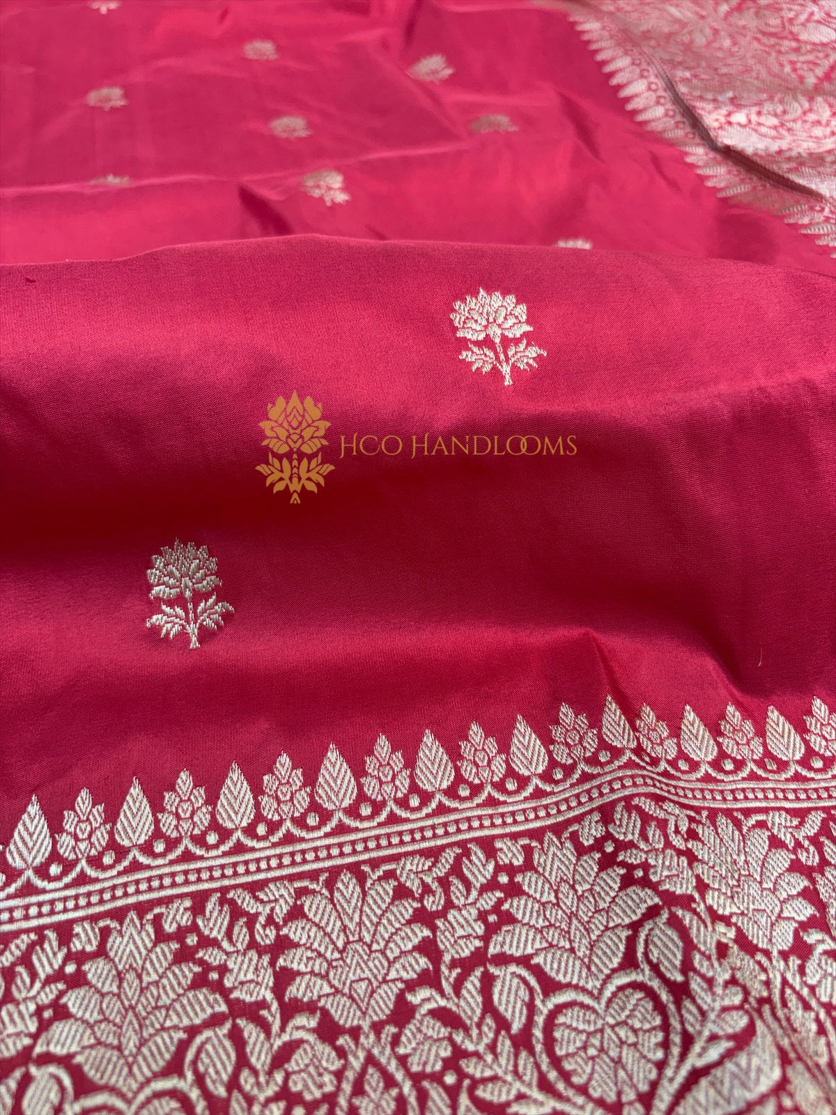 Pure Katan Silk Handloom Banarasi Saree - All Over Kadhua Motifs