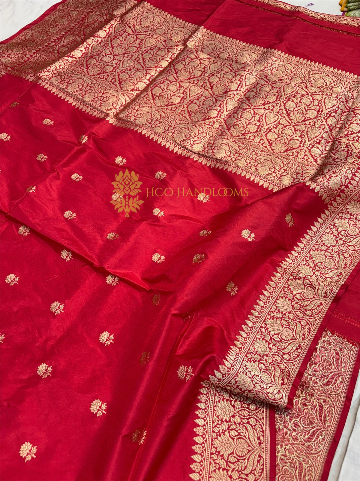 Pure Katan Silk Handloom Banarasi Saree - All Over Kadhua Motifs