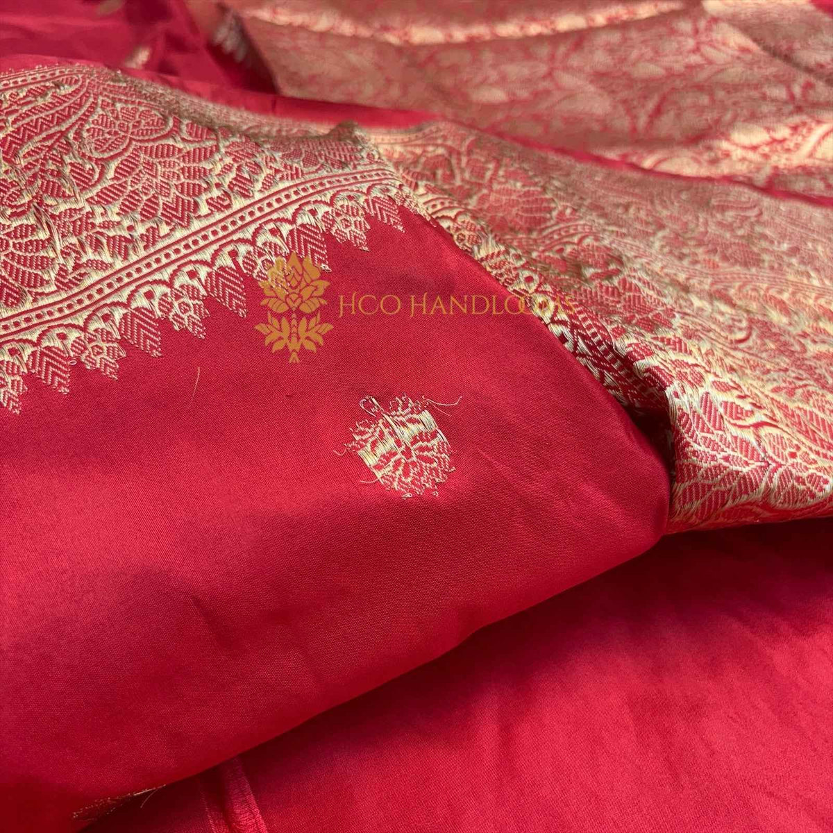 Pure Katan Silk Handloom Banarasi Saree - All Over Kadhua Motifs