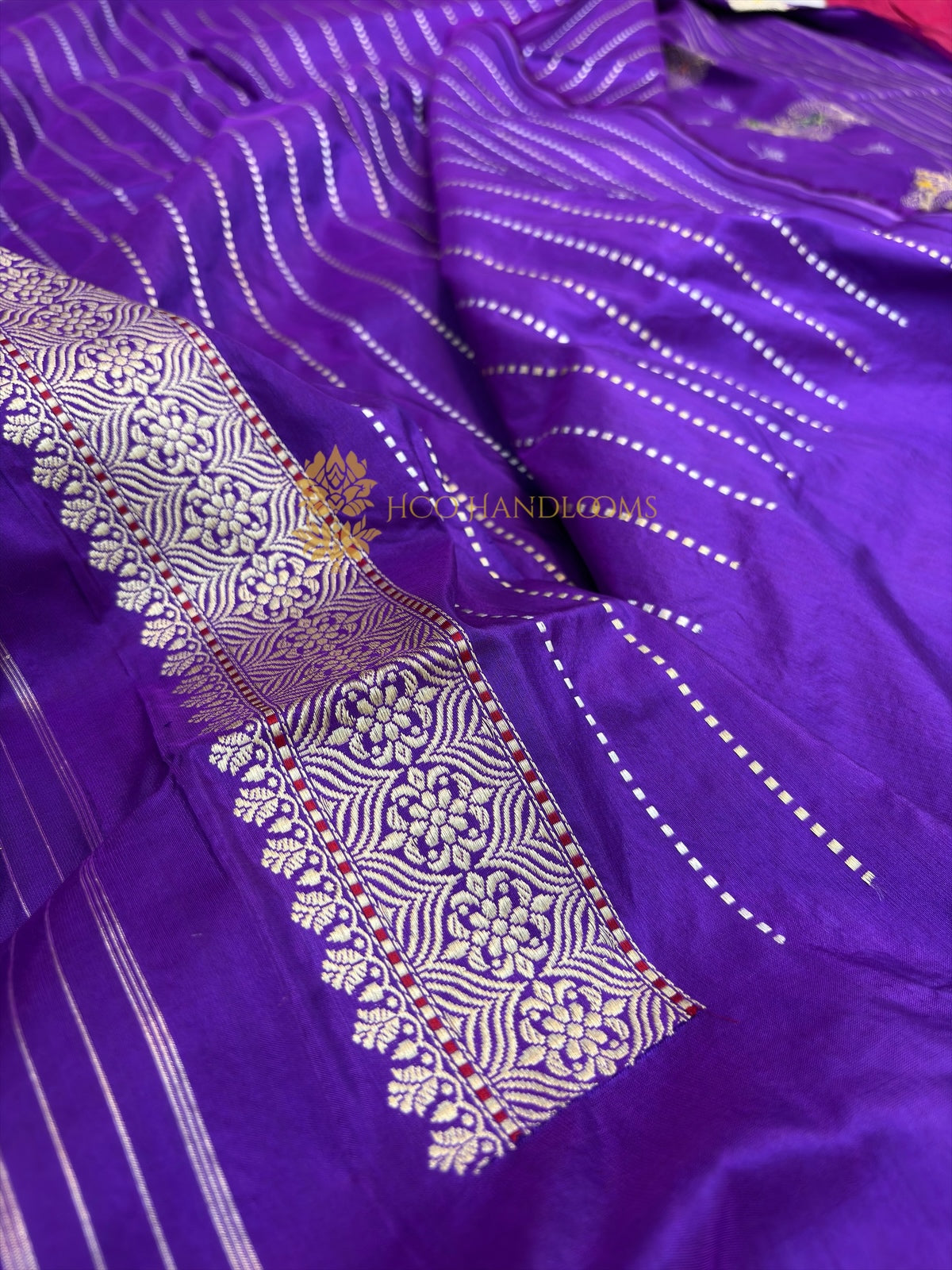 Pure Katan Silk Handloom Banarasi Saree - All Over Meenakari Kadhua Motifs
